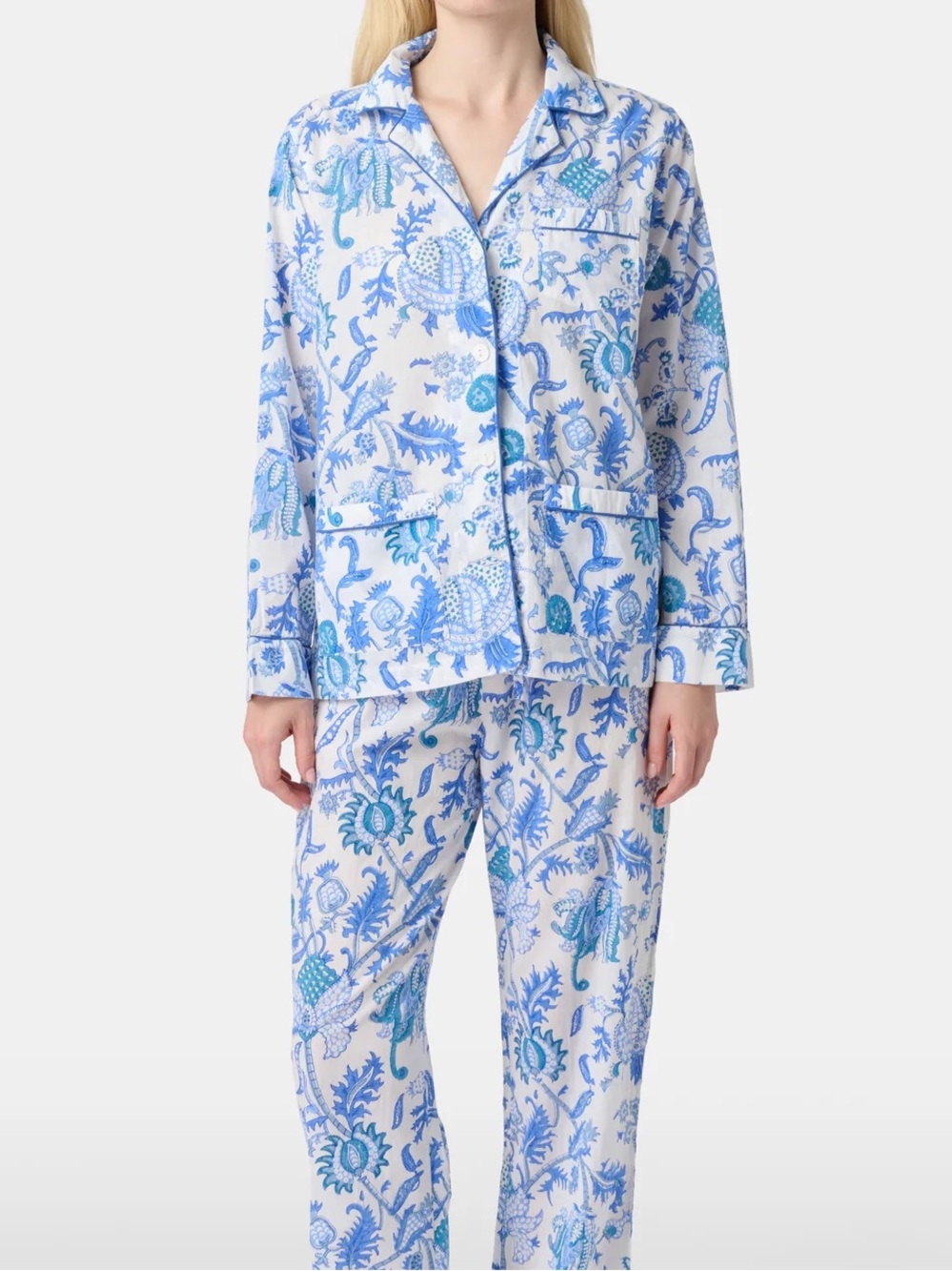 Roller Rabbit Amanda Blue Loungewear Pajama Set